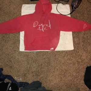 dimond life sweatshirt in red